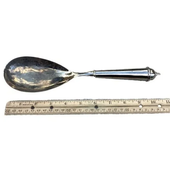 Towle Silversmiths Salad Spoon 11 Inch Silver Vintage Classic Serving Spoon - Picture 4 of 4